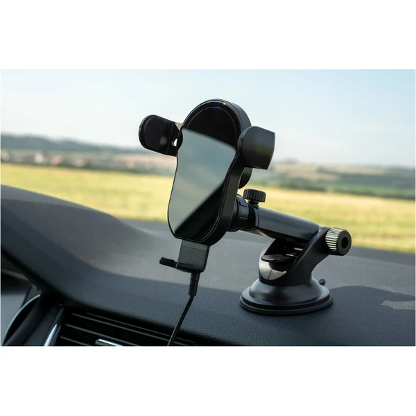 FIXED Matic XL držák do auta s bezdrátovým nabíjením černý - Držáky - Obrázek UB8M100501