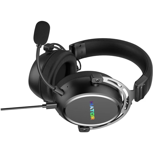 HATOR HYPERGANG 3 USB headset černý - Sluchátka - Obrázek UBAE000J01