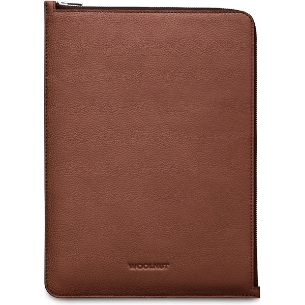 Woolnut Leather Folio kožené pouzdro pro MacBook Air 13"/MacBook Pro 14"/MacBook Pro 13" hnědé - Pouzdra - Obrázek UBG7000601