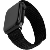 FIXED Nylon Sporty Strap řemínek Apple Watch 42/44/45mm, černý - Řemínky