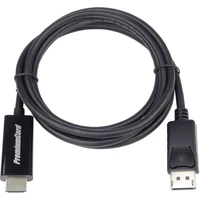 PremiumCord DisplayPort 1.2/HDMI 2.0 kabel 4K 3m černý - Kabely a redukce