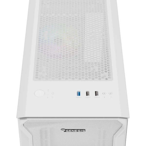 Genesis IRID 503 ARGB LITE bílá - Počítačové skříně - Obrázek UCZE000K01