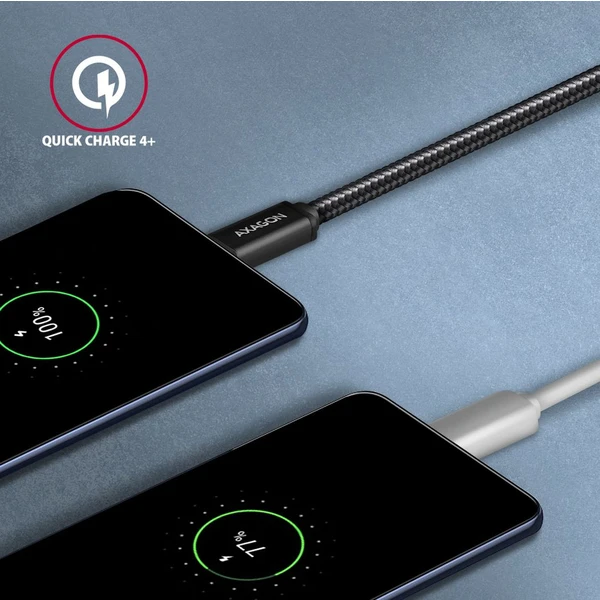 AXAGON USB-C/USB-C napájecí kabel 60W 2m černý - Kabely a redukce - Obrázek UED0700301