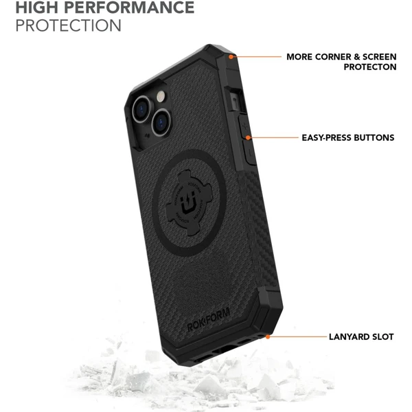 Rokform Rugged Case ochranné pouzdro pro Apple iPhone 14 černé - Pouzdra - Obrázek UEMH100501