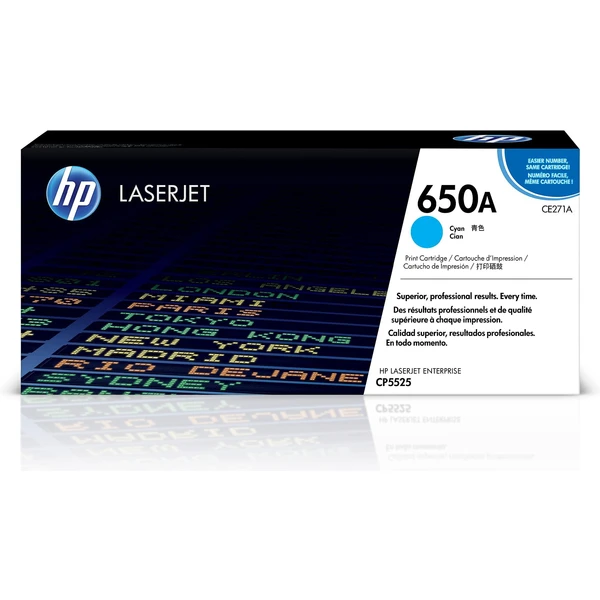 HP CE271A č. 650A Azurová originální - Tonery - Hlavní obrázek