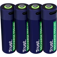 Trust USB-C dobíjecí baterie AA - 4ks - Baterie