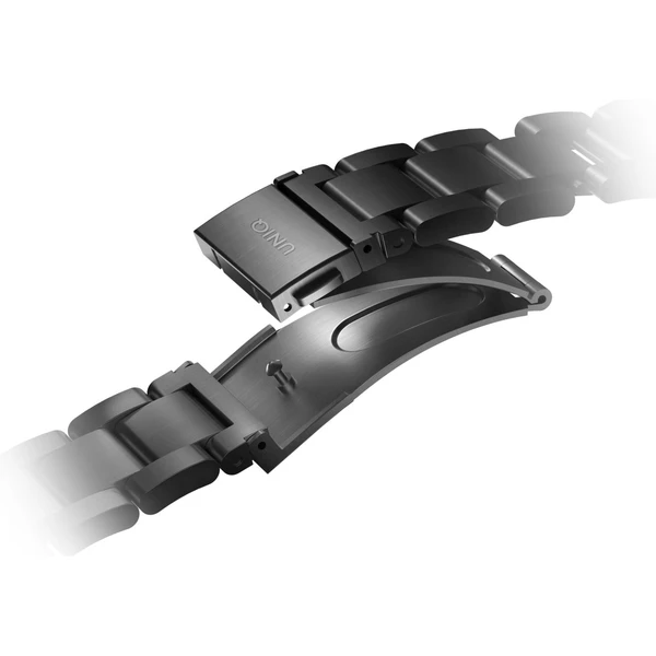 UNIQ Osta článkový ocelový řemínek Apple Watch 49/46/45/44/42mm černý - Řemínky - Obrázek UG00000K01