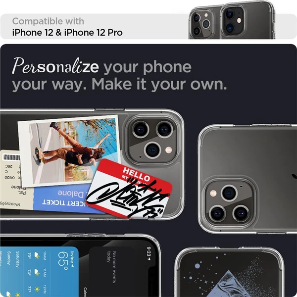 Spigen Ultra Hybrid kryt iPhone 12 / 12 Pro čirý - Pouzdra - Obrázek UGB3200401