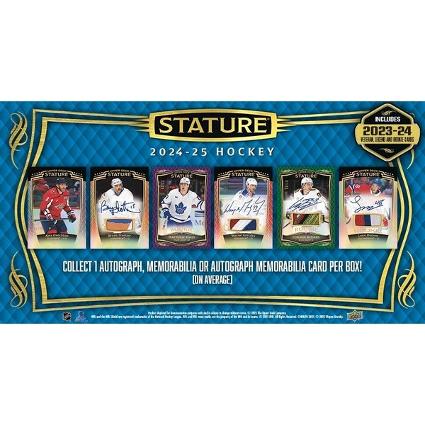 Hokejové karty 2024-25 Upper Deck Stature Hockey Hobby Box - Hokejové karty - Obrázek UGNI000K01