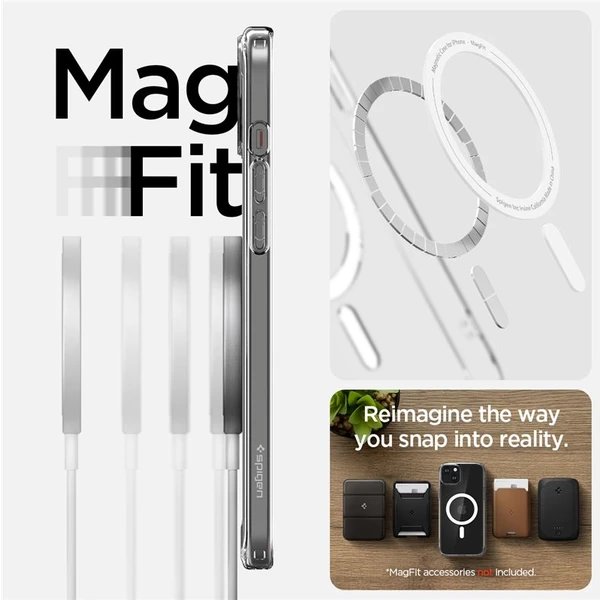 Spigen Ultra Hybrid MagFit kryt iPhone 15 bílý - Pouzdra - Obrázek UGS8000601