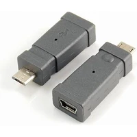 PremiumCord Mini USB-B/MicroUSB-B redukce černá - Kabely a redukce