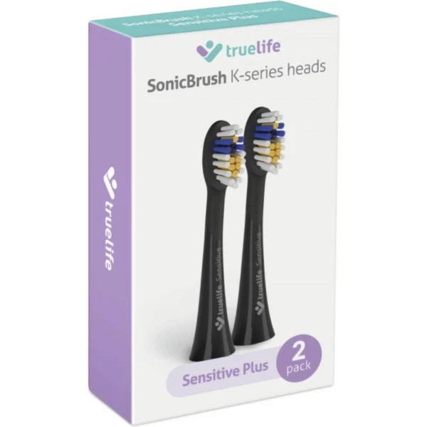 TrueLife SonicBrush K-series heads Sensitive black 2 pack - Náhradní hlavice - Obrázek UIVH100501