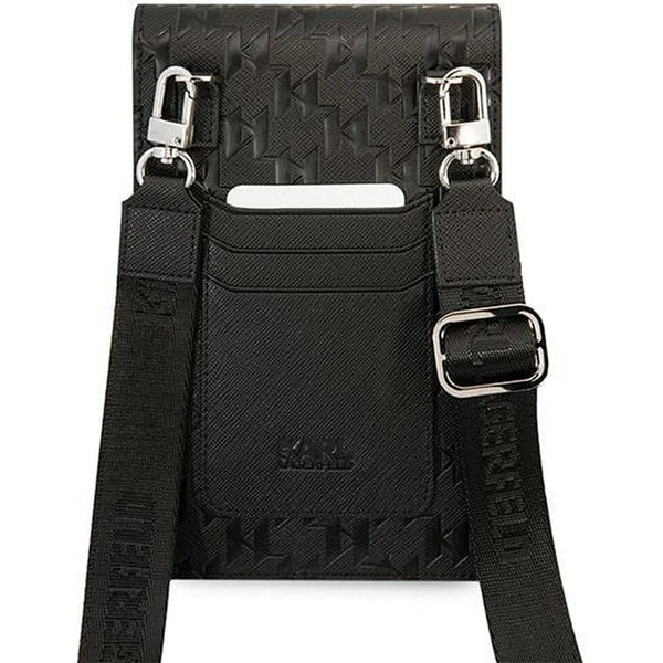 Karl Lagerfeld Monogram Wallet Bag pouzdro černé - Popruhy a crossbody - Obrázek UJIL300401
