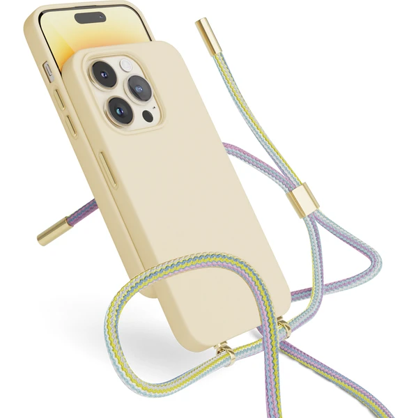 EPICO silikonový kryt se šňůrkou pro iPhone 14 Plus růžový - Pouzdra - Obrázek UKC8700301