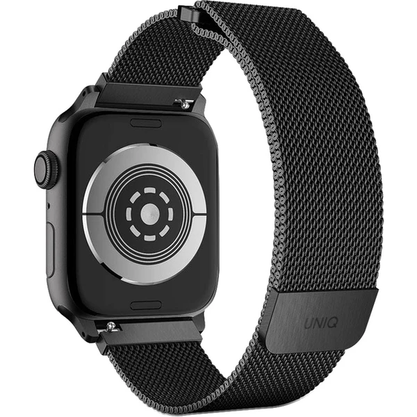 UNIQ Dante ocelový řemínek Apple Watch 46/45/44/42mm grafitový - Řemínky - Obrázek UL8G100501