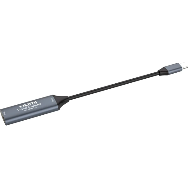 PremiumCord HDMI capture/grabber USB-C šedý - Záznamová zařízení - Obrázek UL8L000K01