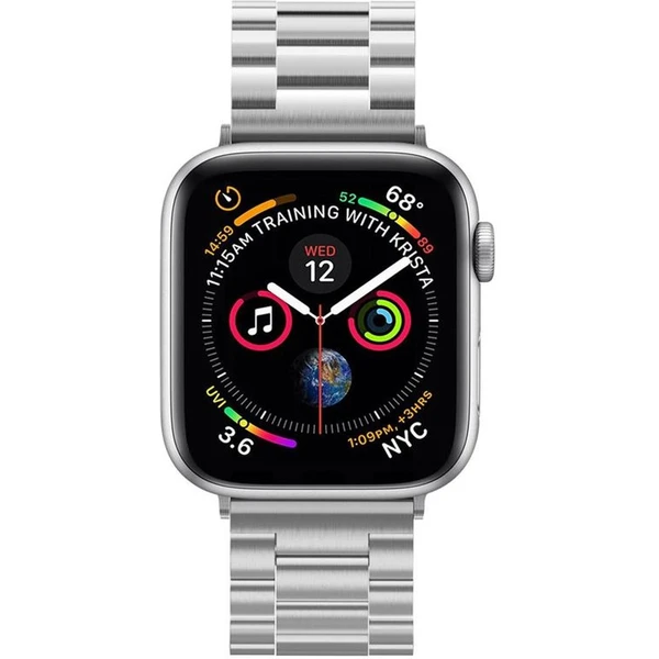 Spigen Modern Fit řemínek Apple Watch 49/46/45/44/42mm stříbrný - Řemínky - Obrázek ULUM000401