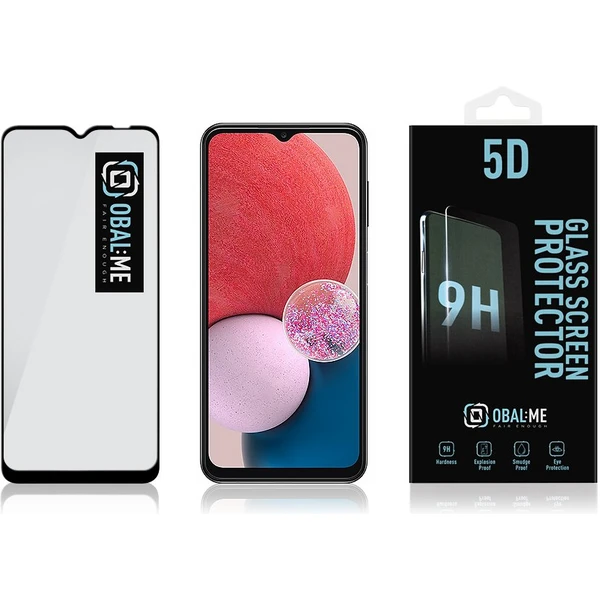 Obal:Me 5D tvrzené sklo Samsung Galaxy A13 4G černé - Ochranné folie a skla - Obrázek UMK6000701