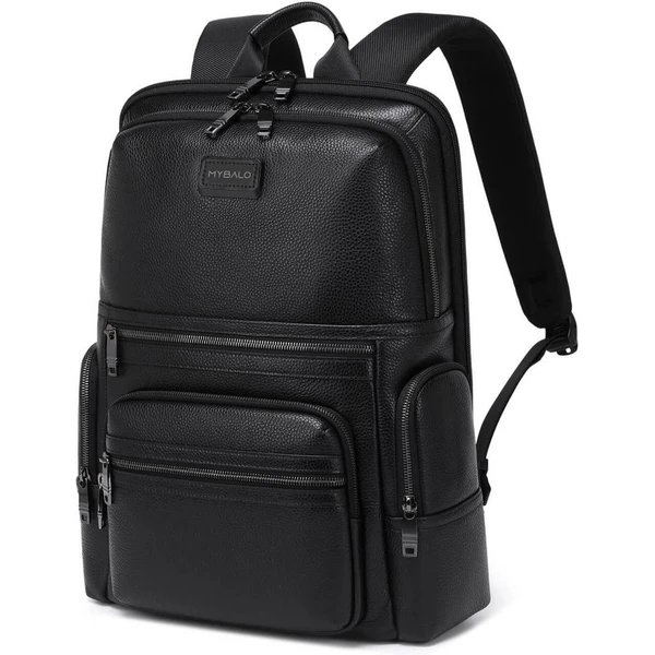 MyBalo Matterhorn kožený business batoh na notebook černý - Batohy - Obrázek UO7E000K01