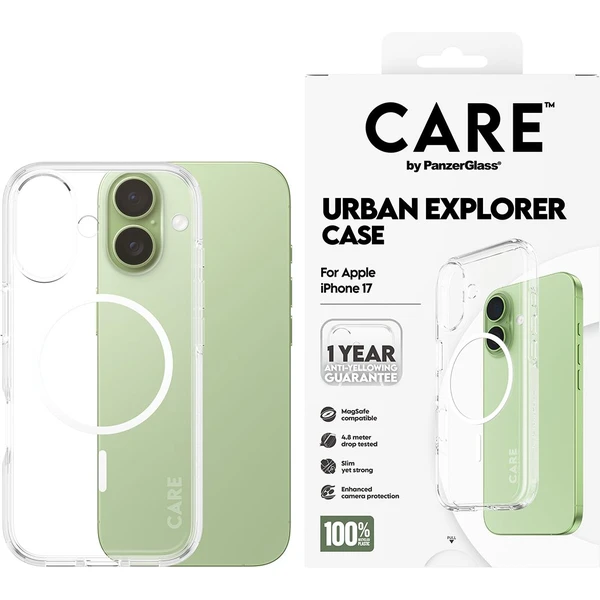 PanzerGlass® CARE Urban kryt s MagSafe Apple iPhone 17 čirý/bílý - Pouzdra - Obrázek UQEH000K01