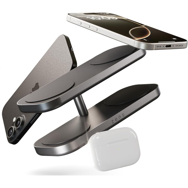 ZENS Quattro Charger Pro 4 MagSafe/Qi2 nabíjecí stanice (4x 15W) černá