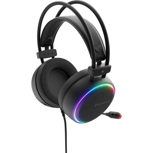 Genesis Neon 613 G2 RGB headset s mikrofonem černá - Sluchátka - Obrázek URBE000K01