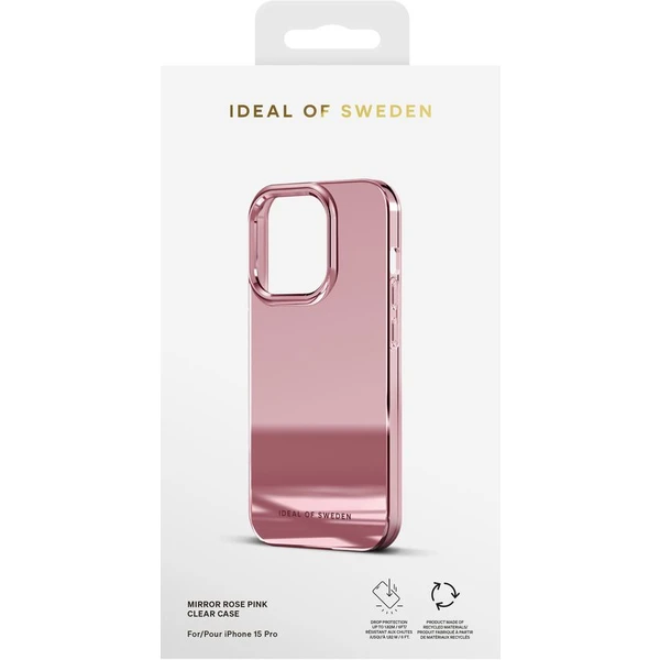 iDeal Of Sweden Clear zadní kryt iPhone 15 Pro Mirror Pink - Pouzdra - Obrázek UT80000O01