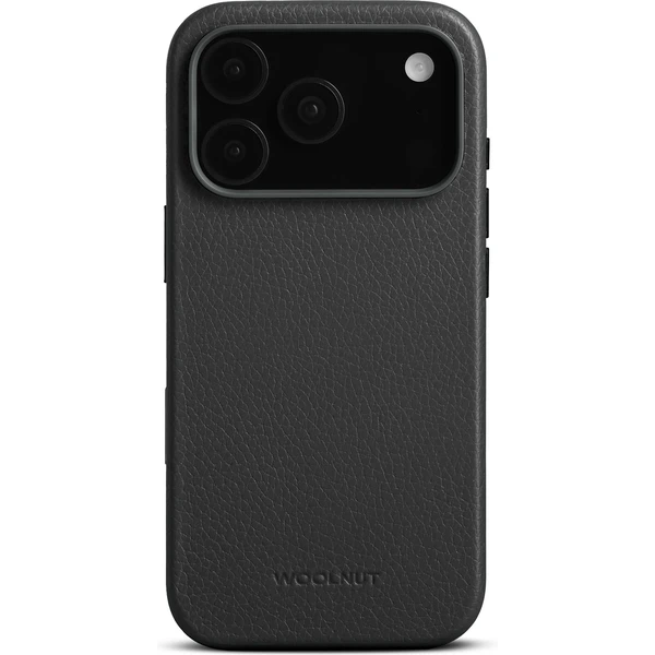 Woolnut MagSafe kožený kryt iPhone 17 Pro černý - Pouzdra - Obrázek UTLH000K01