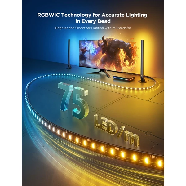 Govee AI Sync Box Kit 2 Smart sada PC osvětlení 27-34" + LED panely - Chytrá osvětlení - Obrázek UU3L000K01