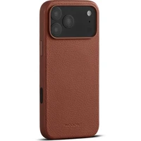 Woolnut MagSafe kožený kryt iPhone 17 Pro Max hnědý - Pouzdra
