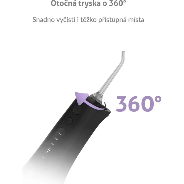 TrueLife AquaFloss Compact L100 ústní sprcha černá - Ústní sprchy - Obrázek UUUL000K01