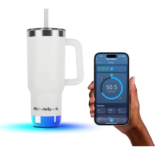 HidrateSpark PRO 2 Tumbler chytrý hrnek, 887 ml bílý - Chytré láhve - Obrázek UV2H000K01