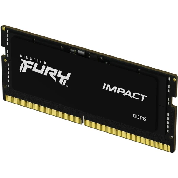 Kingston FURY Impact Black DDR5 16GB 4800MT/s CL38 SO-DIMM (1x16GB) XMP - Operační paměti - Obrázek UVAY600301