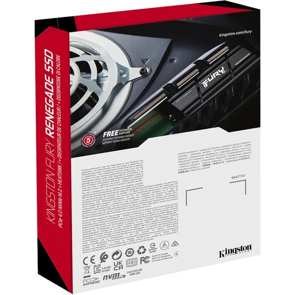 Kingston FURY Renegade M.2 SSD 4TB chladič - SSD disky - Obrázek UVBZF00101