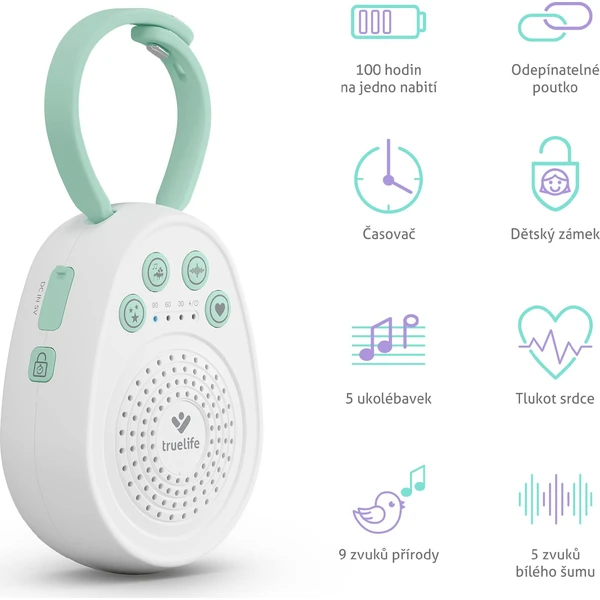 TrueLife BabyTone S3 přenosný uspávací modul  - Reproduktory - Obrázek UVUL000K01