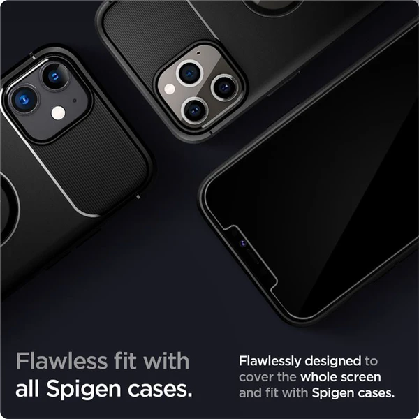 Spigen Glas tR EZ Fit tvrzené sklo iPhone 12 / 12 Pro 2 ks čiré - Ochranné folie a skla - Obrázek UX93200401