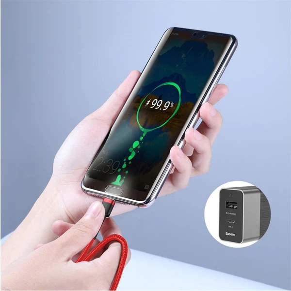 Baseus Cafule USB-C/USB-C napájecí kabel 60W 1m červený/černý - Kabely a redukce - Obrázek UY95300401