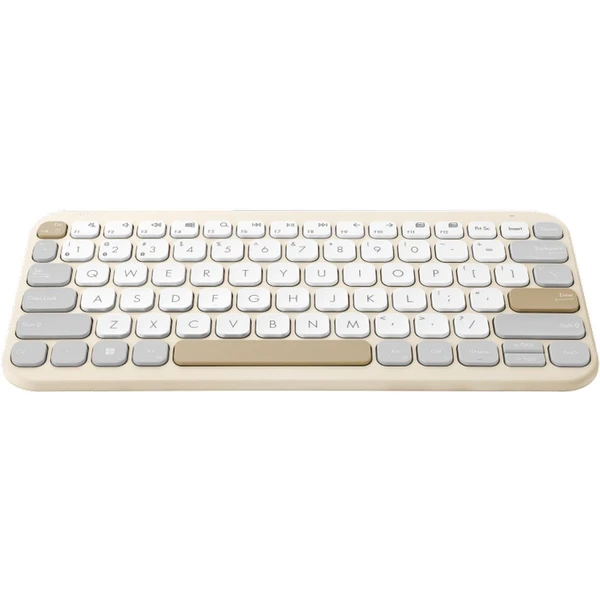 ASUS Marshmallow Keyboard KW100 bezdrátová klávesnice (CZ/SK) béžová - Klávesnice - Obrázek UYDI000K01
