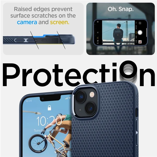 Spigen Liquid Air kryt iPhone 14 modrý - Pouzdra - Obrázek UYZG300401