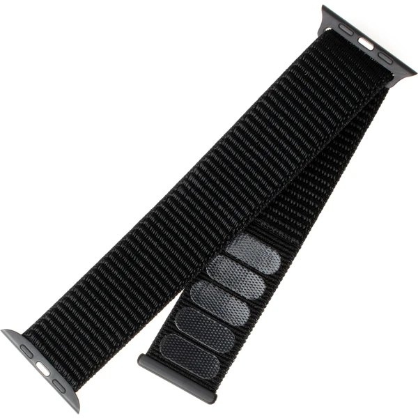 FIXED Nylon Strap nylonový pásek pro Apple Watch 42/44/45mm černý - Řemínky - Obrázek V02DF00101