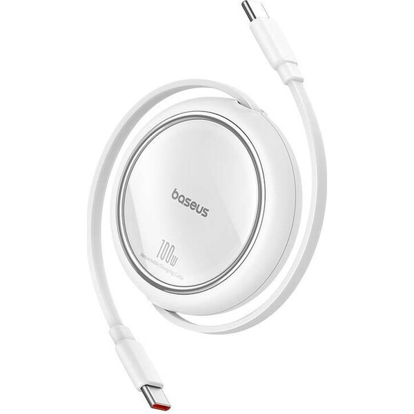Baseus P10364500213-01 Free2Pull mini 100W USB-C/USB-C 1,5m bílý Bílá