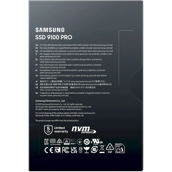 Samsung 9100 PRO SSD M.2  – 2TB - SSD disky - Obrázek V0QF000N01