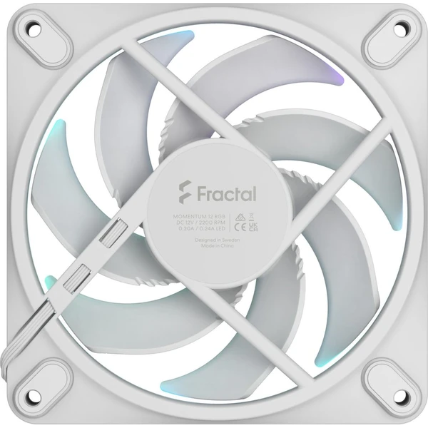 Fractal Design Momentum 12 RGB bílý - Ventilátory pro PC - Obrázek V1JF000O01