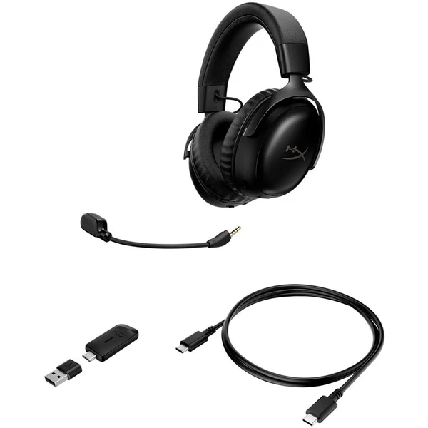 HyperX Cloud III S bezdrátová herní sluchátka černá - Sluchátka - Obrázek V22K000K01