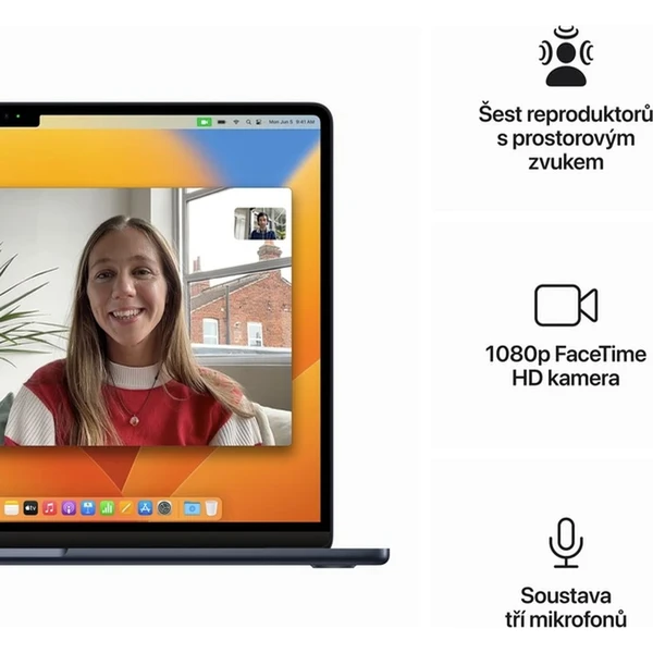 CTO Apple MacBook Air 15,3" (2023) / 16GB / CZ KLV / 70W / inkoustová / 256GB SSD (Další) - Notebooky - Obrázek V2I2000701
