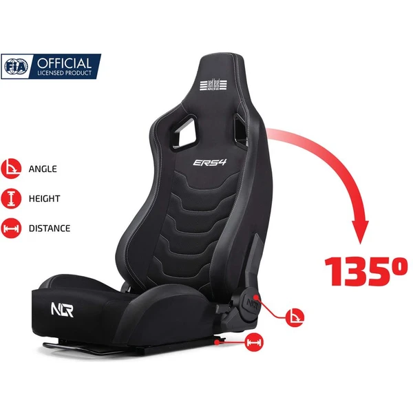 Next Level Racing ELITE ERS4 Reclining Seat Fabric & SIMAERO Mesh Edition herní sedačka - Kokpity - Obrázek V2JK000K01