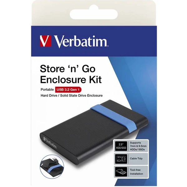 Verbatim HDD ENCLOSURE KIT 2.5" USB 3.2 GEN1 Externí box na HDD/SSD - Externí boxy - Obrázek V2NK100501