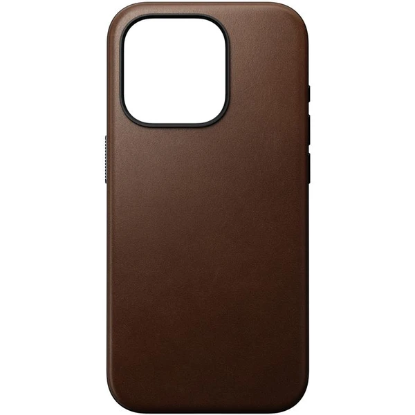 Nomad Modern Leather MagSafe kryt iPhone 15 Pro hnědý - Pouzdra - Obrázek V3CS100501