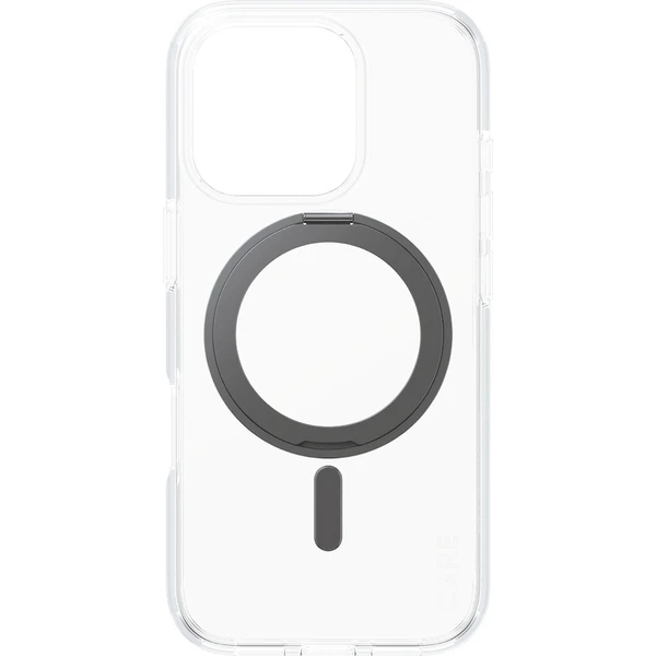 PanzerGlass® CARE kryt Apple iPhone 16 Pro MagSafe KickStand čirý/černý - Pouzdra - Obrázek V408000P01