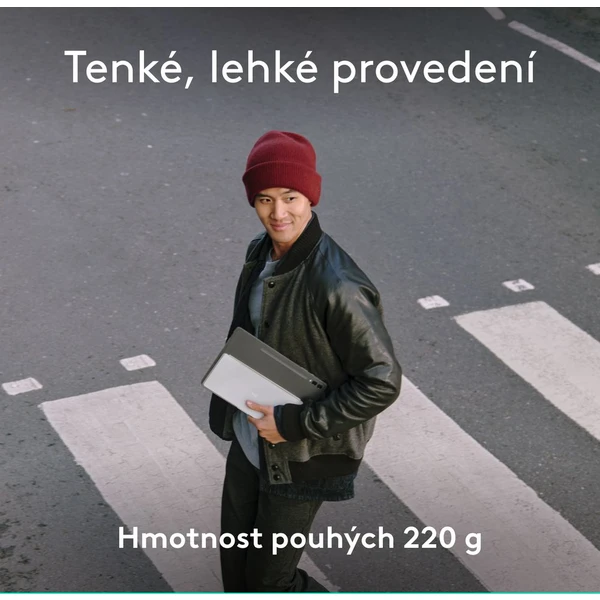 Logitech Keys to go 2 bezdrátová US klávesnice šedá - Klávesnice - Obrázek V445000J01